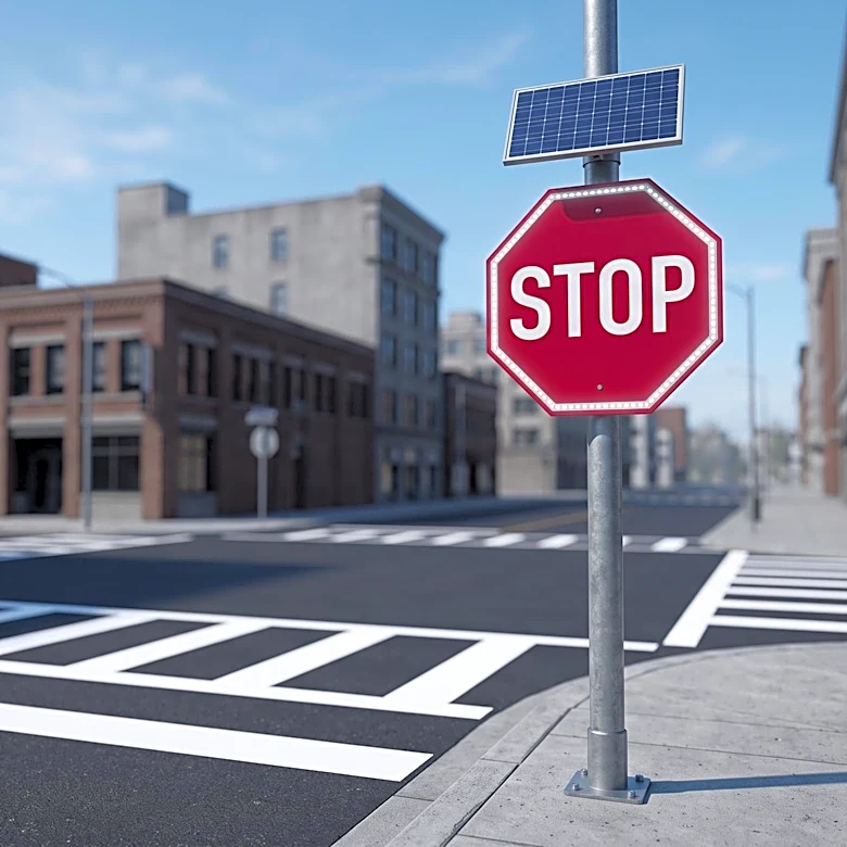Paterson Installs Solar-Powered LED Stop Signs to Enhance Pedestrian Safety at 200 Intersections