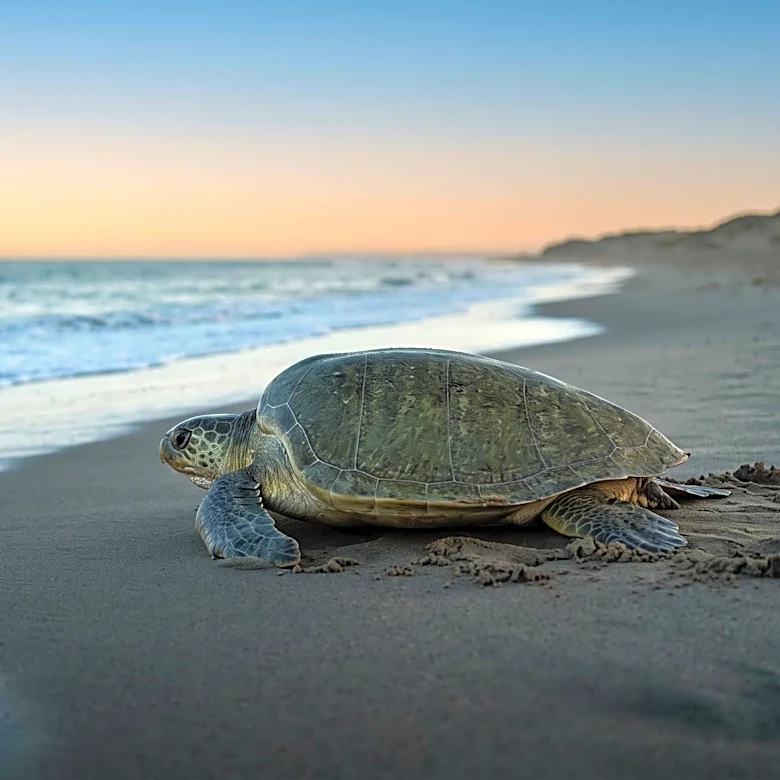Olive Ridley Sea Turtle Lays Eggs on West Coast, Marking First Documented Nesting