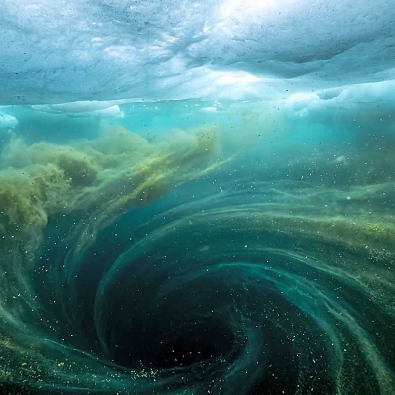 Arctic Sea Currents Accelerate CO2-Carrying Phytoplankton Sinking, Influencing Carbon Storage