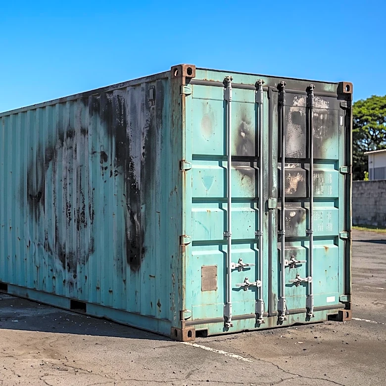 Honolulu Fire Department Extinguishes Shipping Container Fire in Maili