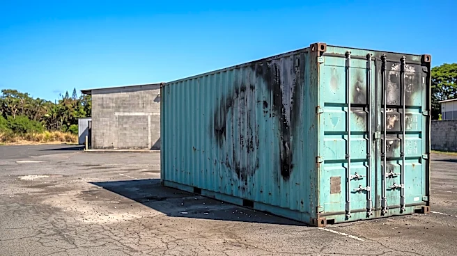 Honolulu Fire Department Extinguishes Shipping Container Fire in Maili