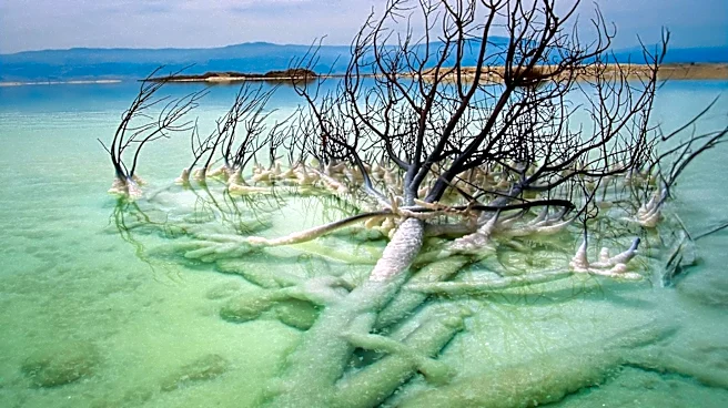 Crystallized Salt Formations at Türkiye's Tuz Lake Attract Photographers