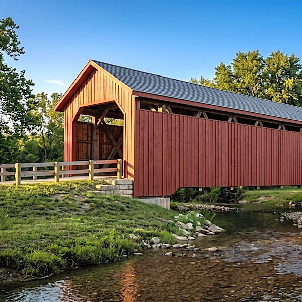 Parke County's 32nd Covered Bridge, the Depot Bridge, Opens Ahead of Festival