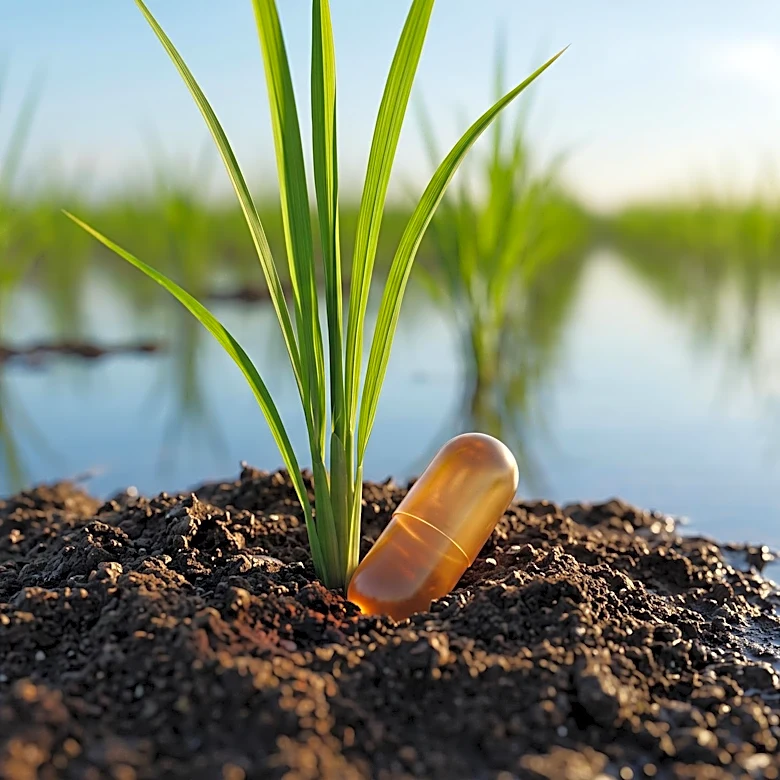 Novel Biodegradable Gelatin Capsules Enhance Herbicide Delivery in Transplanted Rice