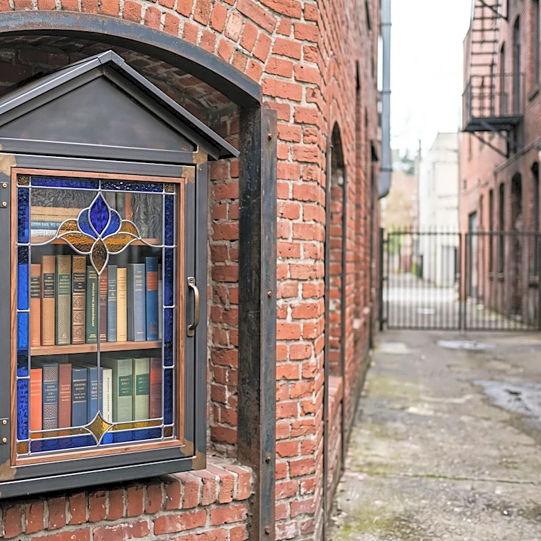 Meridian's Ann's Alley Welcomes New Little Free Library