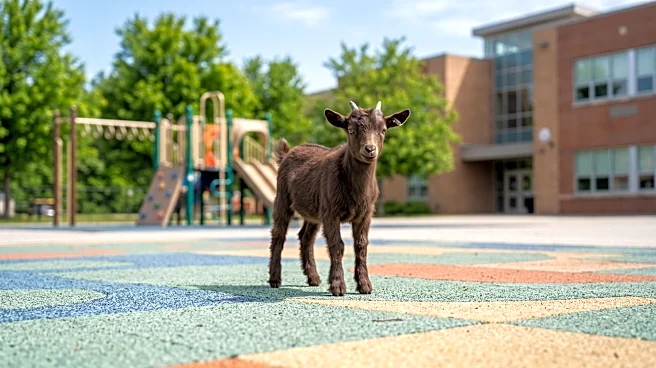 Yonkers Police Corral Escaped Baby Goat on School Playground