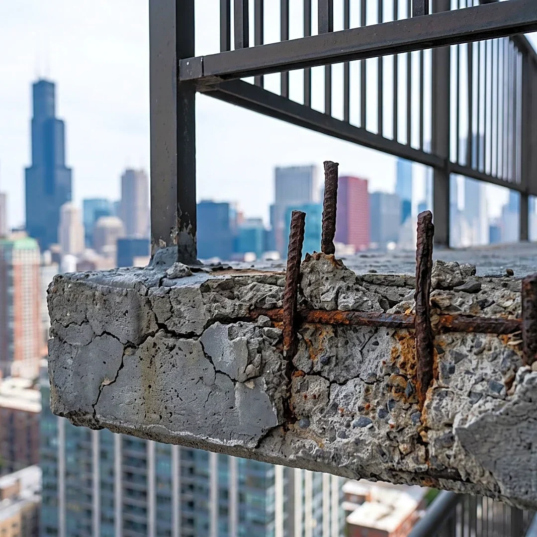 River North Condo Owner Raises Safety Concerns Over Crumbling Balconies in Chicago High-Rise