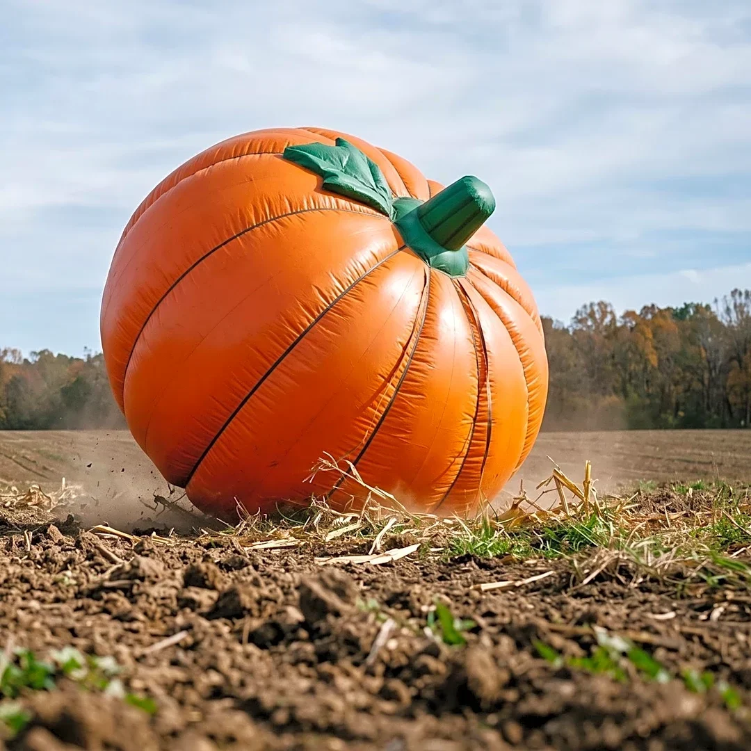 Giant Inflatable Pumpkin Escapes North Carolina Farm, Rolls Away
