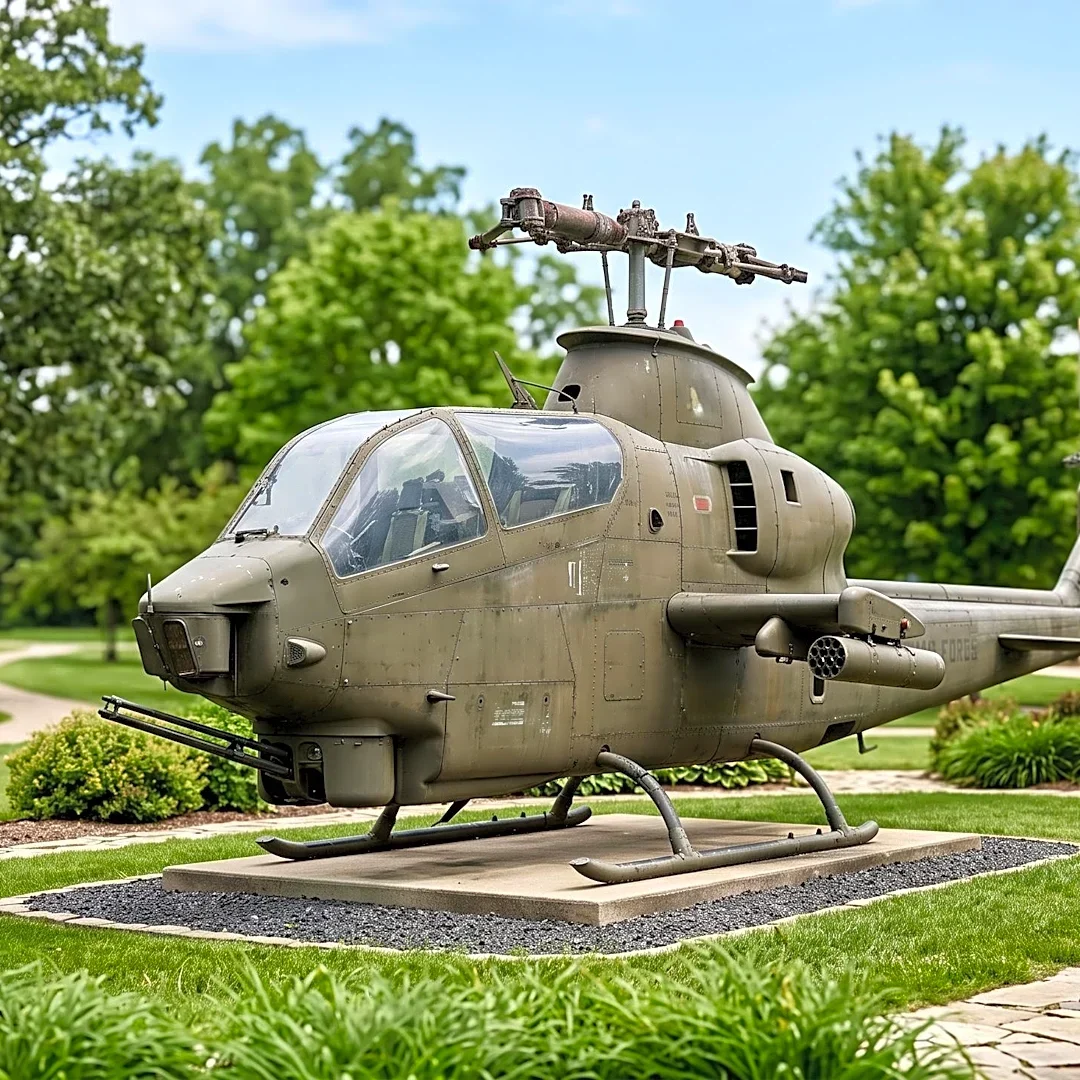 Vietnam-Era AH-1 Cobra Helicopter Arrives in Gresham, Wisconsin for Veterans Memorial