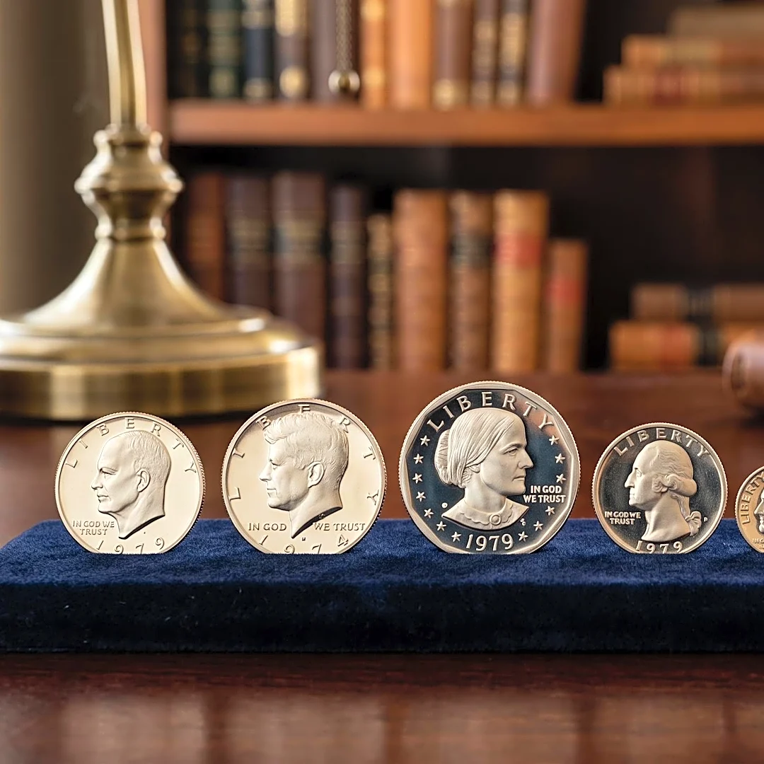 US Mint San Francisco Produces 1979 Proof Set Featuring Susan B. Anthony Dollar