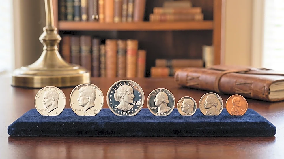 US Mint San Francisco Produces 1979 Proof Set Featuring Susan B. Anthony Dollar