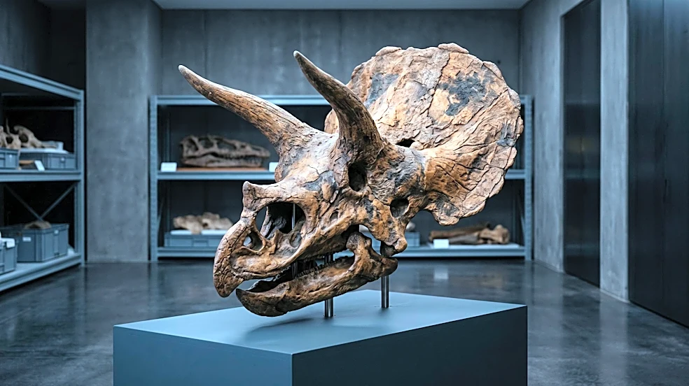 66-Million-Year-Old Triceratops Skull from Montana Stored in Singapore's 'Fort Knox'