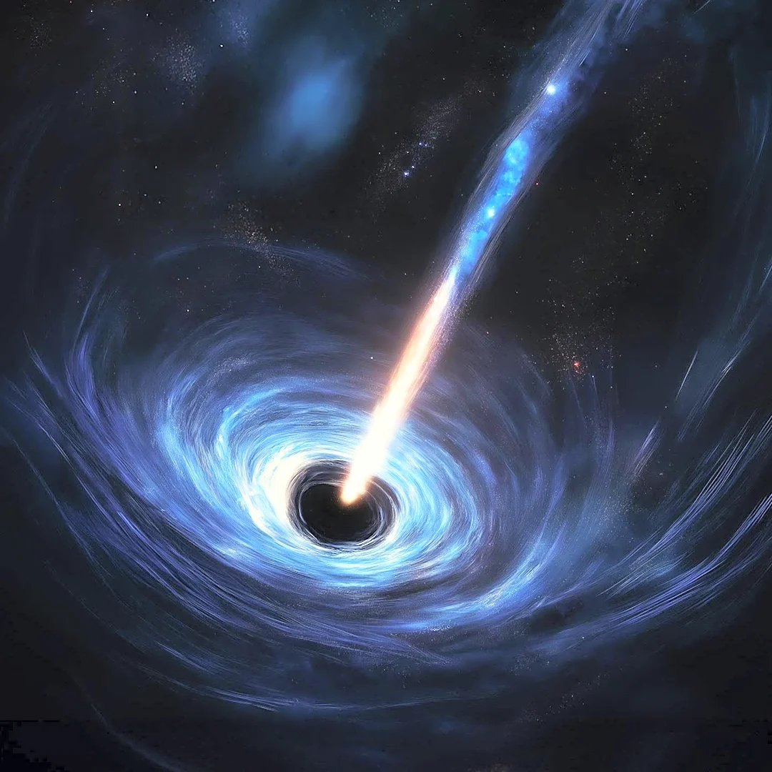 Black Hole 12,000 Light-Years Away Fires Plasma Jet Towards Earth, Posing No Threat