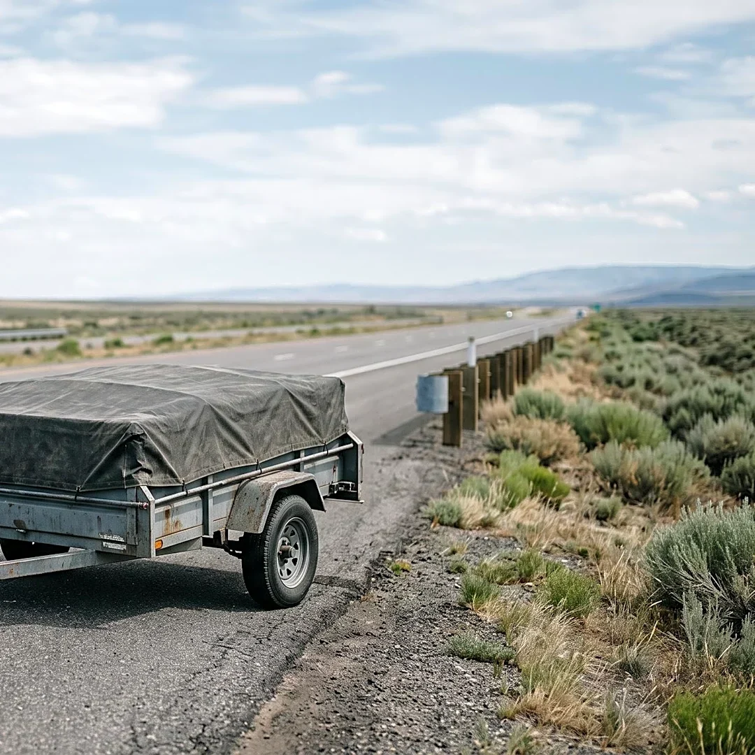 Out-of-Control Trailer Causes Pickup Truck Rollover on U.S. Highway 20, Injuring Two