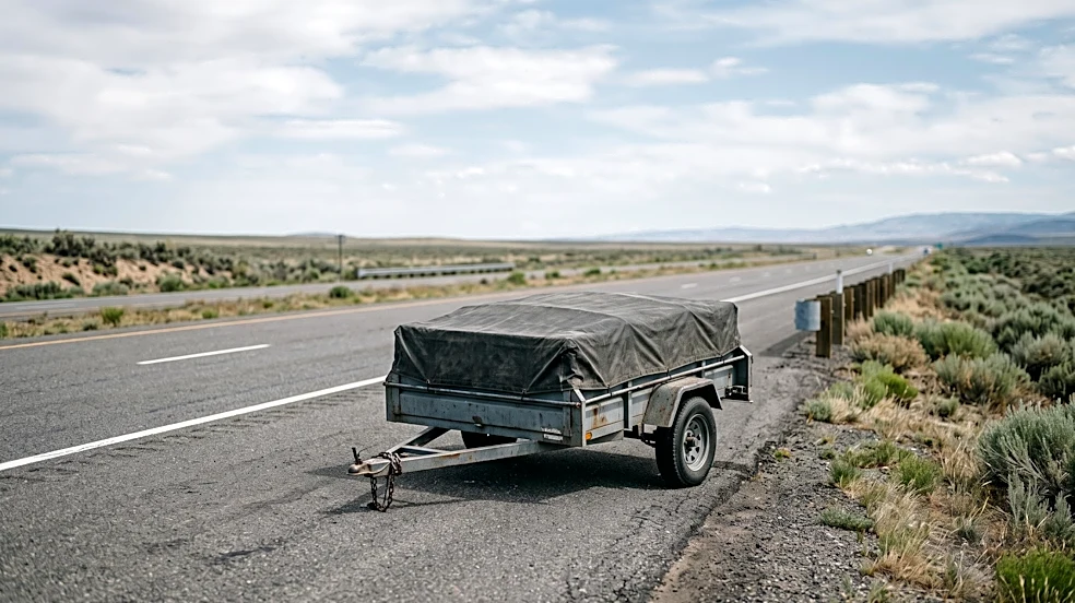Out-of-Control Trailer Causes Pickup Truck Rollover on U.S. Highway 20, Injuring Two