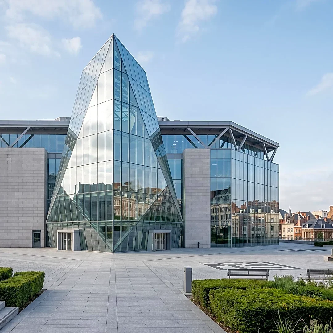 OMA Completes Hexagonal Glass Courthouse in Lille, France