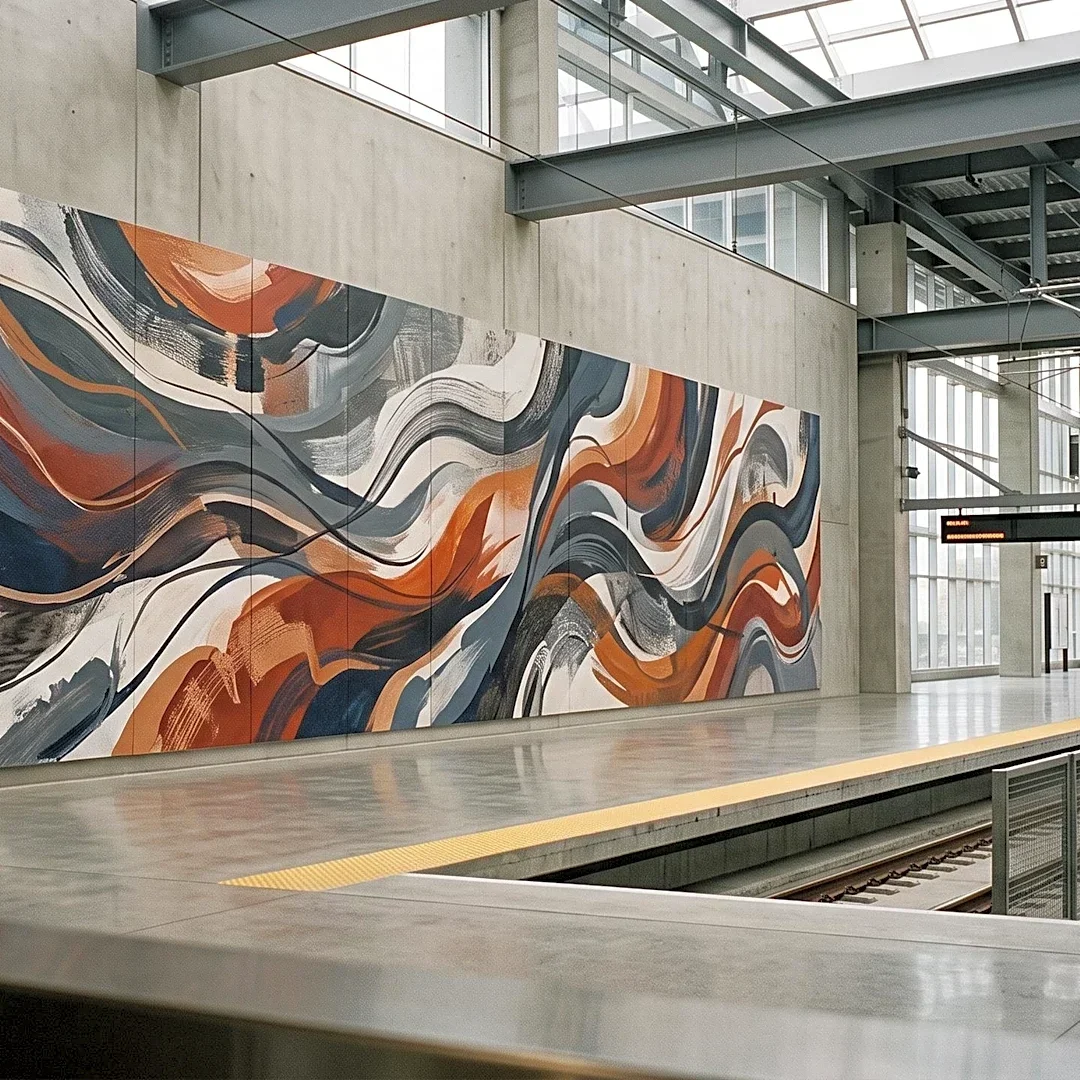 NJ TRANSIT Unveils 'TRANSITional Art Project' at Morris Plains Station, Showcasing Local Artists
