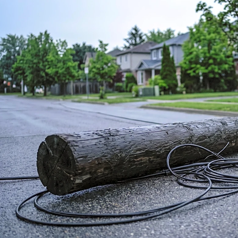 Old Saybrook Experiences Car Crash and Fire, Utility Pole Downed