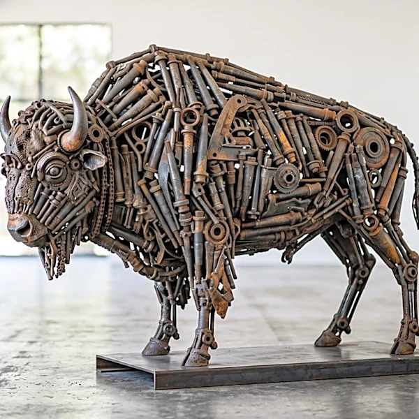 Mississippi Artist Lee Washington Transforms Cotton-Picker Spindles into Unique Art, Gifts Piece to Congressman Bennie Thompson