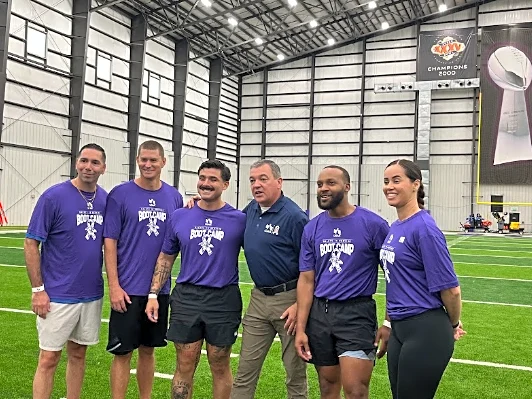 Ravens, USAA host military members at training camp