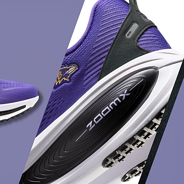 Baltimore Ravens Nike Vomero 18 running shoes just dropped, how to buy