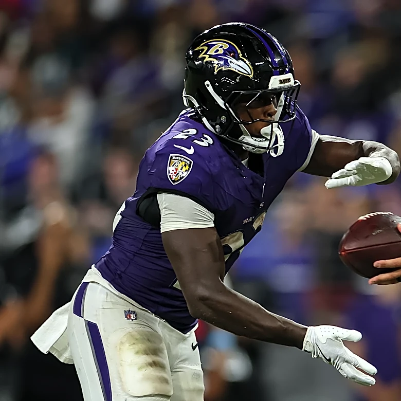 Ravens place rookie RB Adam Randall on injured reserve