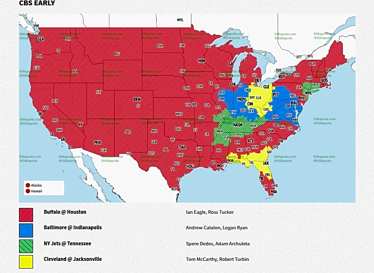 Ravens vs. Colts TV map: Will season opener be televised in your area?