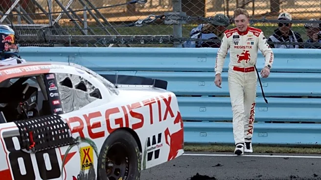 NASCAR's Connor Zilisch falls off car, breaks collarbone