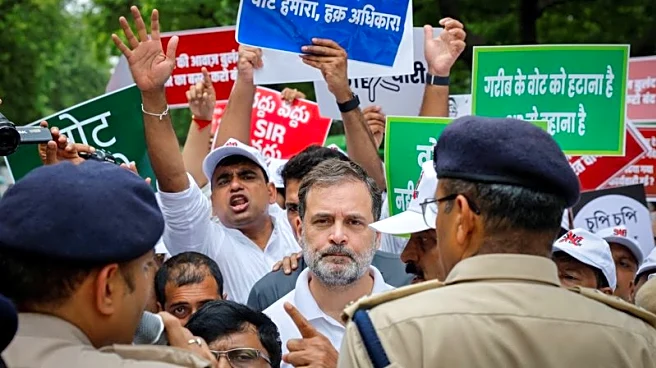 Rahul Gandhi among opposition leaders detained during protest against India election panel