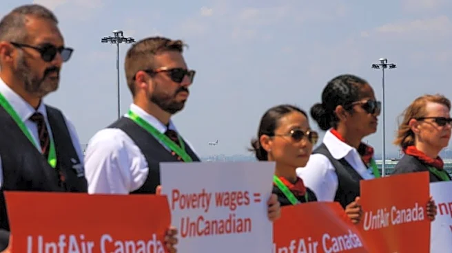 Air Canada pay talks intensify as cabin crew protest, threaten strike