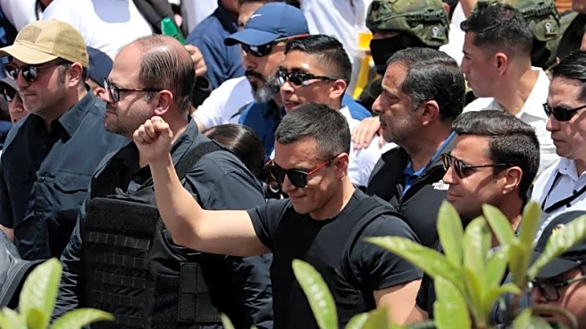 Ecuador's President Noboa marches against suspension of security measures