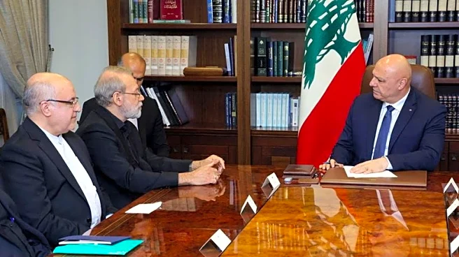 No armed groups allowed in Lebanon, president tells Hezbollah's ally Iran