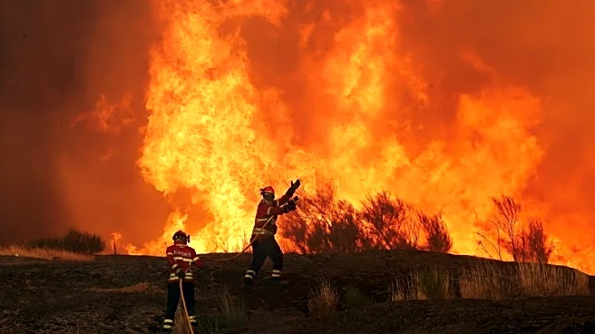 Wildfires fanned by heatwave and strong winds rage across Europe, burning houses and factories