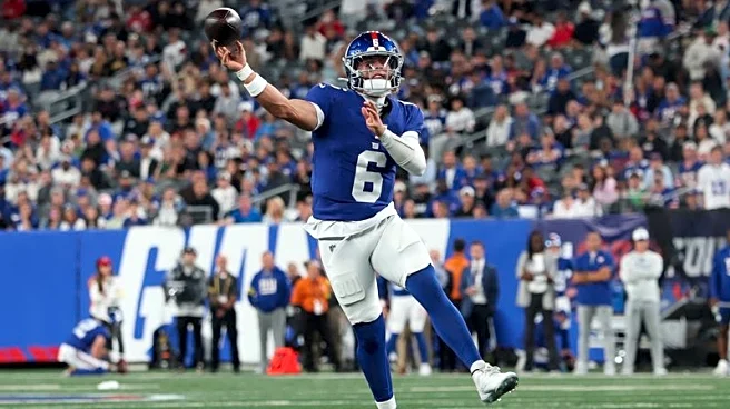 Giants QB Jaxson Dart cleared after injury scare