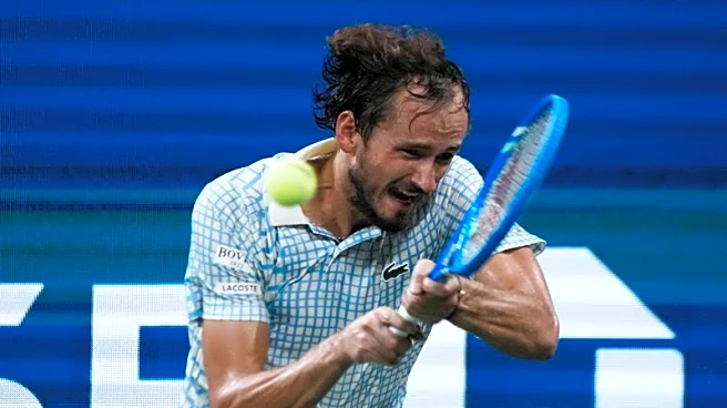 Tennis-Media mishap sparks Medvedev meltdown as Russian exits US Open
