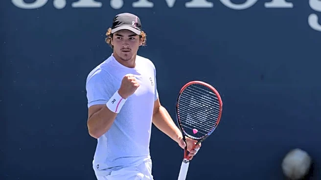 Tennis-Fonseca's meteoric rise continues with first US Open win