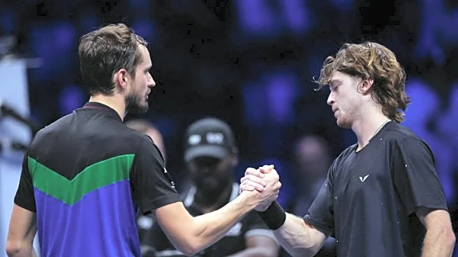Tennis-Rublev offers support to childhood friend Medvedev after US Open antics