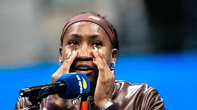 Tennis-Teary Gauff overcomes serving woes to beat Vekic at US Open