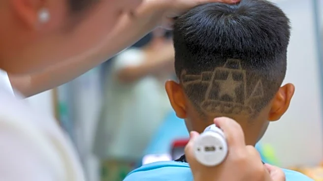 China parade inspires military-themed haircuts for children