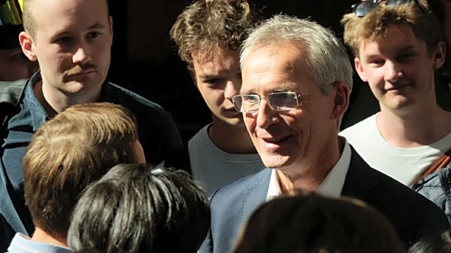 Norway's ex-NATO chief Stoltenberg campaigns for Labour Party's re-election