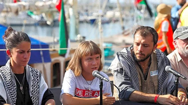 Greta Thunberg joins flotilla heading for Gaza with aid