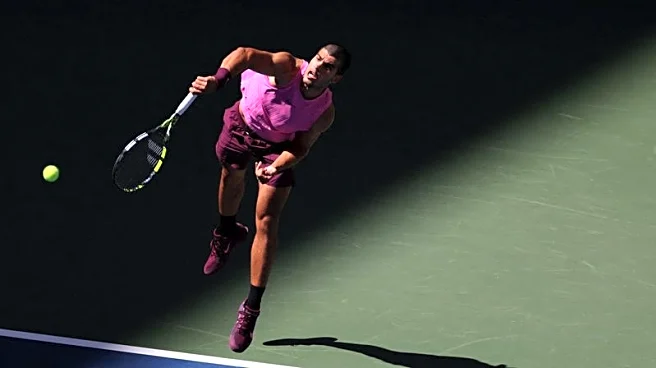 Tennis-Nimble-footed Alcaraz dances into US Open quarters