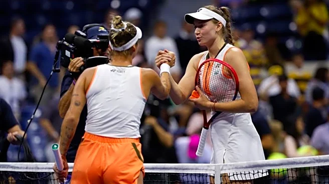 Tennis-Vondrousova returns to US Open quarters with gritty win over Rybakina