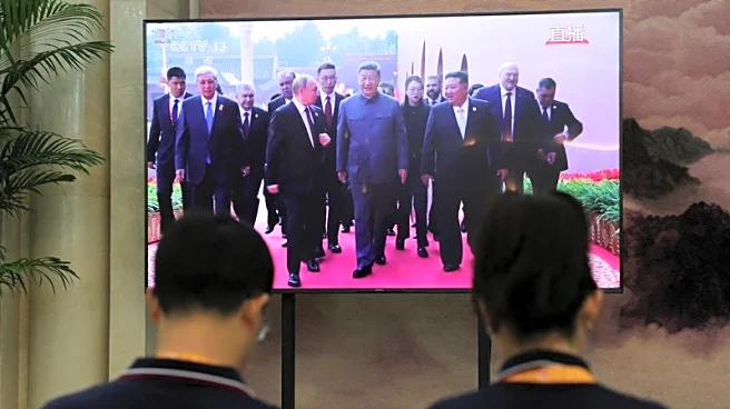 Who are the foreign leaders at China's military parade?