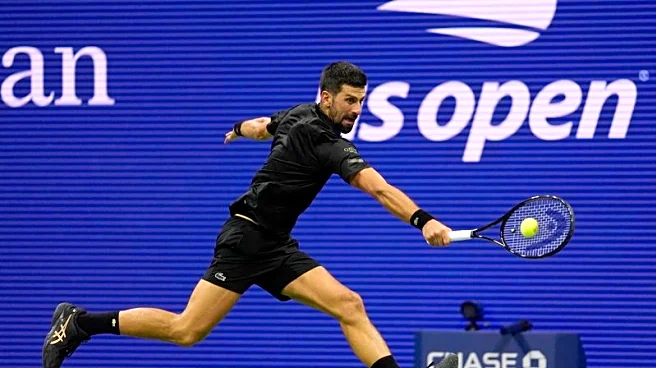 Tennis-Dancing dad Djokovic reaches US Open semi-finals with win over Fritz