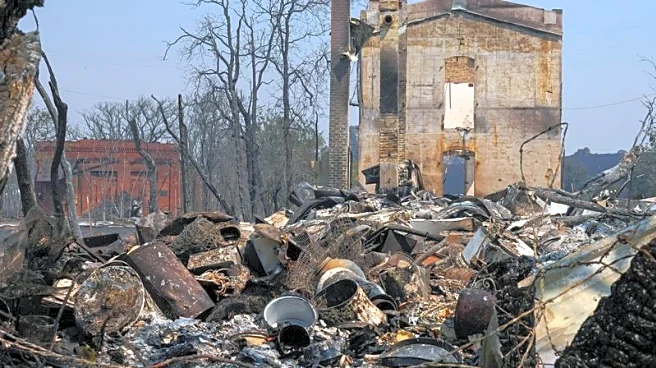 Wildfires blaze across California Gold Country, ravage historic town