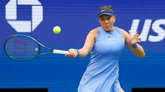 Tennis-Anisimova stuns second seed Swiatek to make US Open last four