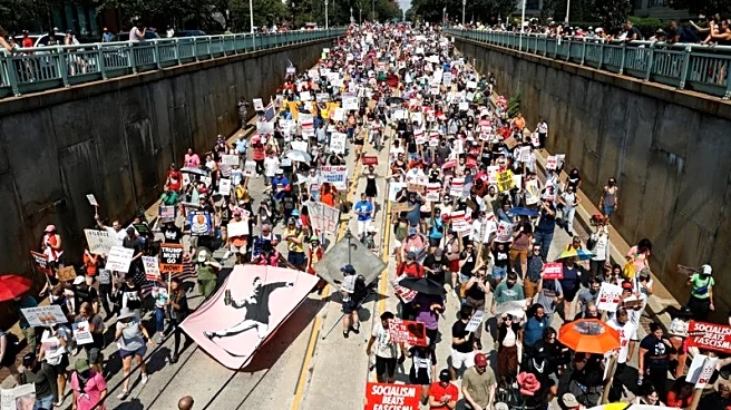 Washington DC residents protest against Trump's troop deployment to the city