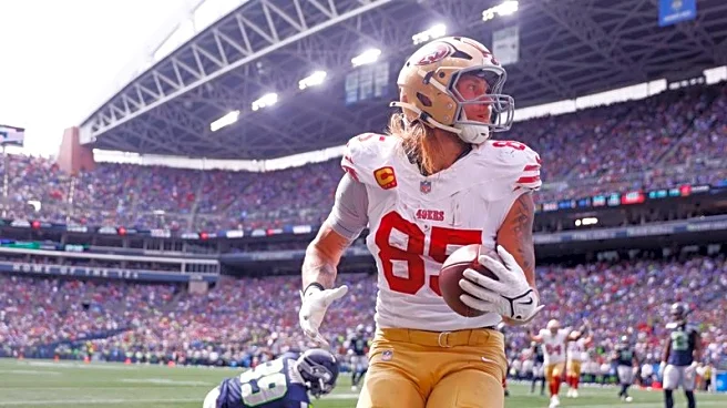 49ers TE George Kittle (hamstring), WR Jauan Jennings (shoulder) injured vs. Seahawks