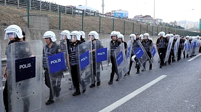 Turkey opposition uses tables, chairs to block police besieging headquarters